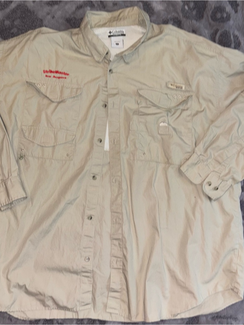 Columbia PFG (Performance Fishing Gear) long-sleeve button-down fishing shirt!3x